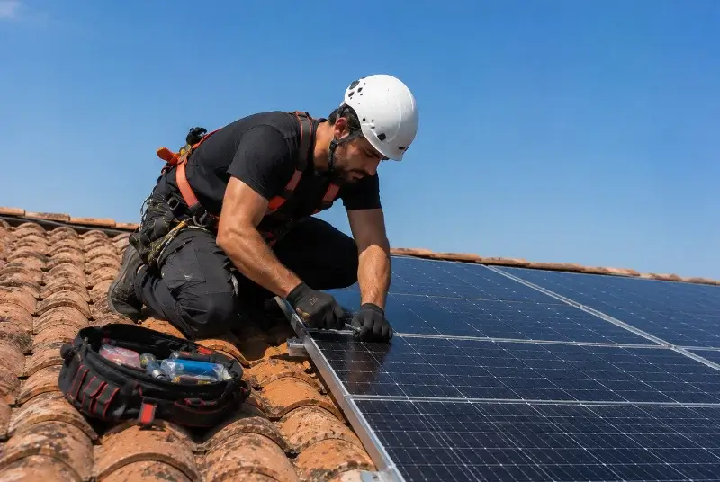 Maintenance et monitoring de panneaux solaires aux Gonds