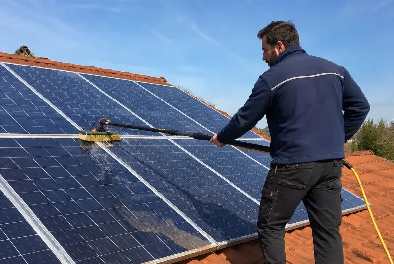 Nettoyage et entretien de panneaux solaires aux Gonds